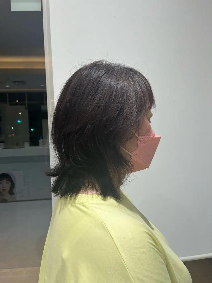 ミディアム レイヤーカット ウルフカット カットモデル募集 コンドウ ユウヤのヘアスタイル