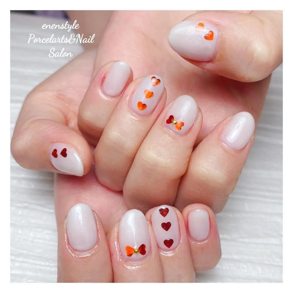 ミディアム ネイル 🐾enen style 🐾のネイルデザイン