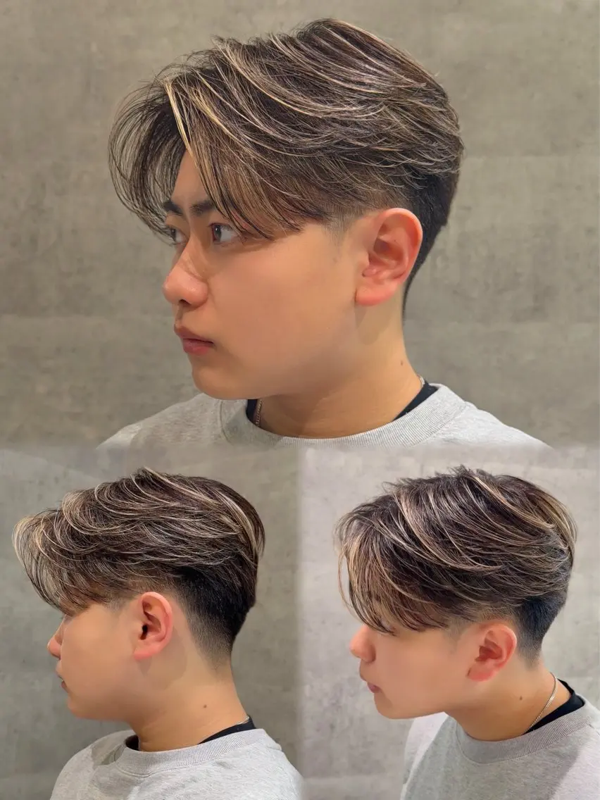 ⭐️メンズ限定〔カット➕ハイライトorデザイン➕トリートメント〕⭐️セット込みの写真