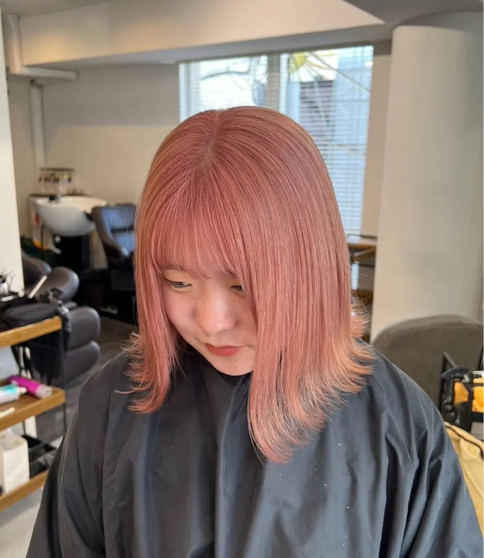 ショート カラー ベージュカラー ピンクカラー ピンクベージュ 指名数No.1 /NAOYAのヘアスタイル