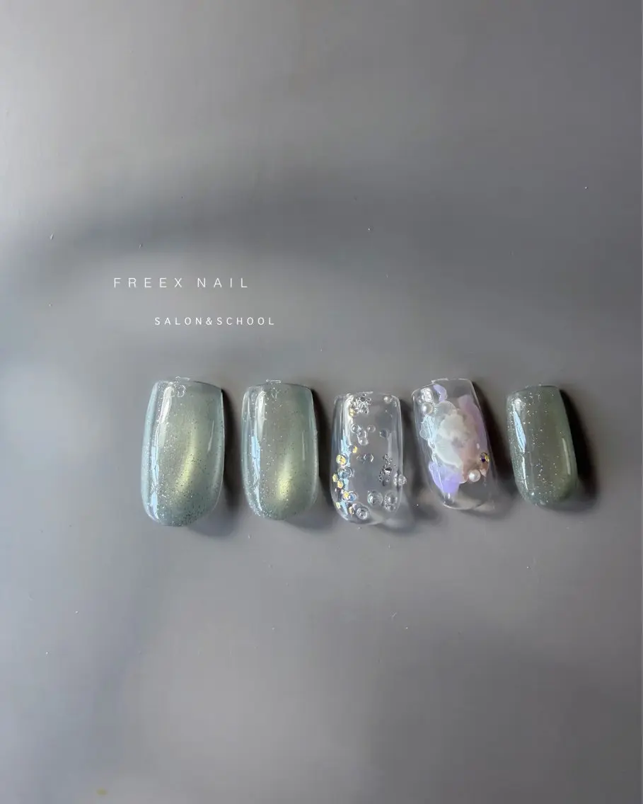 ネイル マグネットネイル ハンドネイル ハンドケア freex nail /ニュアンス/個性派のネイルデザイン