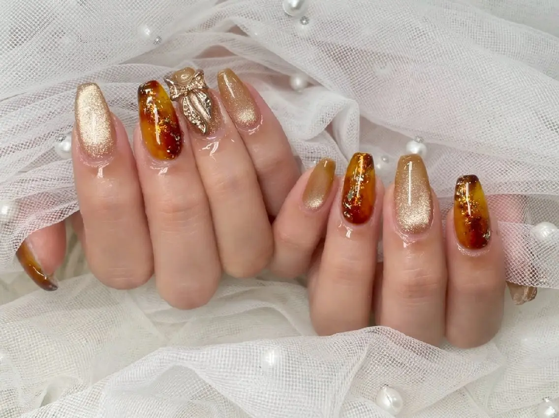 ネイル チークネイル 長さ出し フラッシュネイル フレンチネイル ジェルネイル Chouette Nailのネイルデザイン