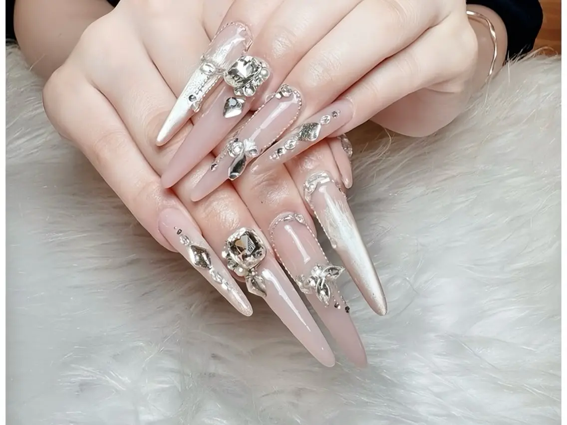 メンズ キッズ ネイル メンズ韓国風 オーロラネイル チークネイル 桜ネイル クリアネイル ハンドネイル Rin Nail Shinokuboのネイルデザイン