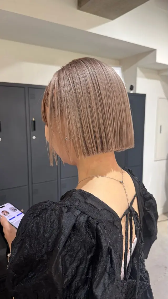 ショート カラー 大人ボブと似合 わせカラー/馬場 翼のヘアスタイル