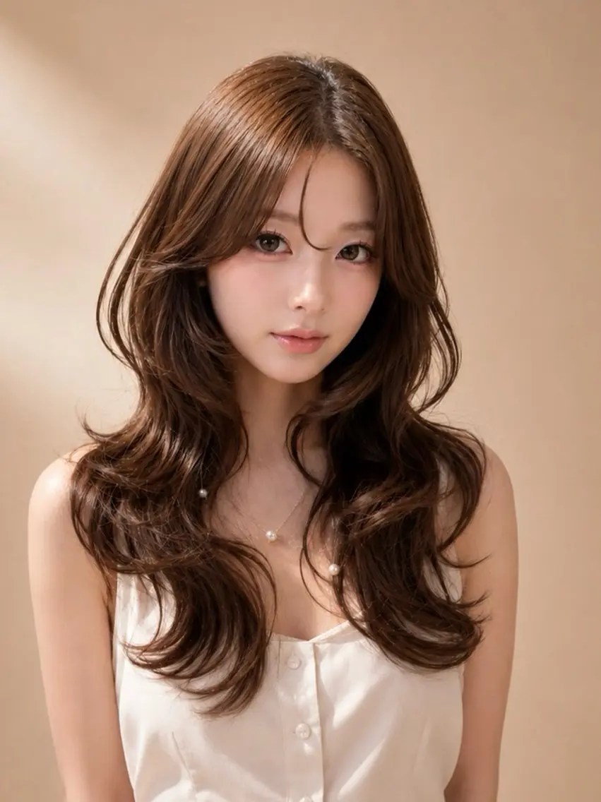 ロング ［YAMATO］ 顔まわりカットのヘアスタイル