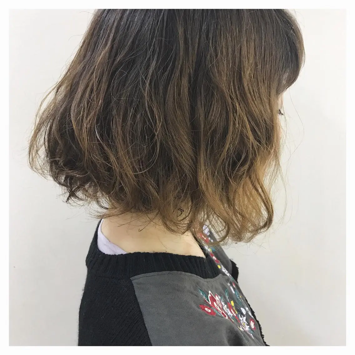 ショート パーマ ボブ ﾊｲﾄｰﾝ/ｼｮｰﾄ 村上淳乃🐥のヘアスタイル