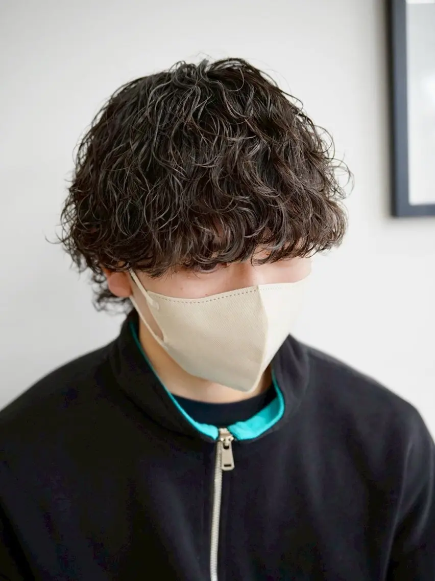 パーマ メンズ メンズパーマ/波巻き 桜井凌平のヘアスタイル