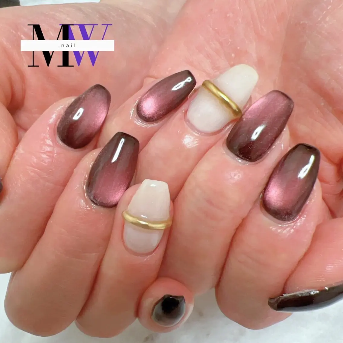 ネイル マグネットネイル MW .nailのネイルデザイン
