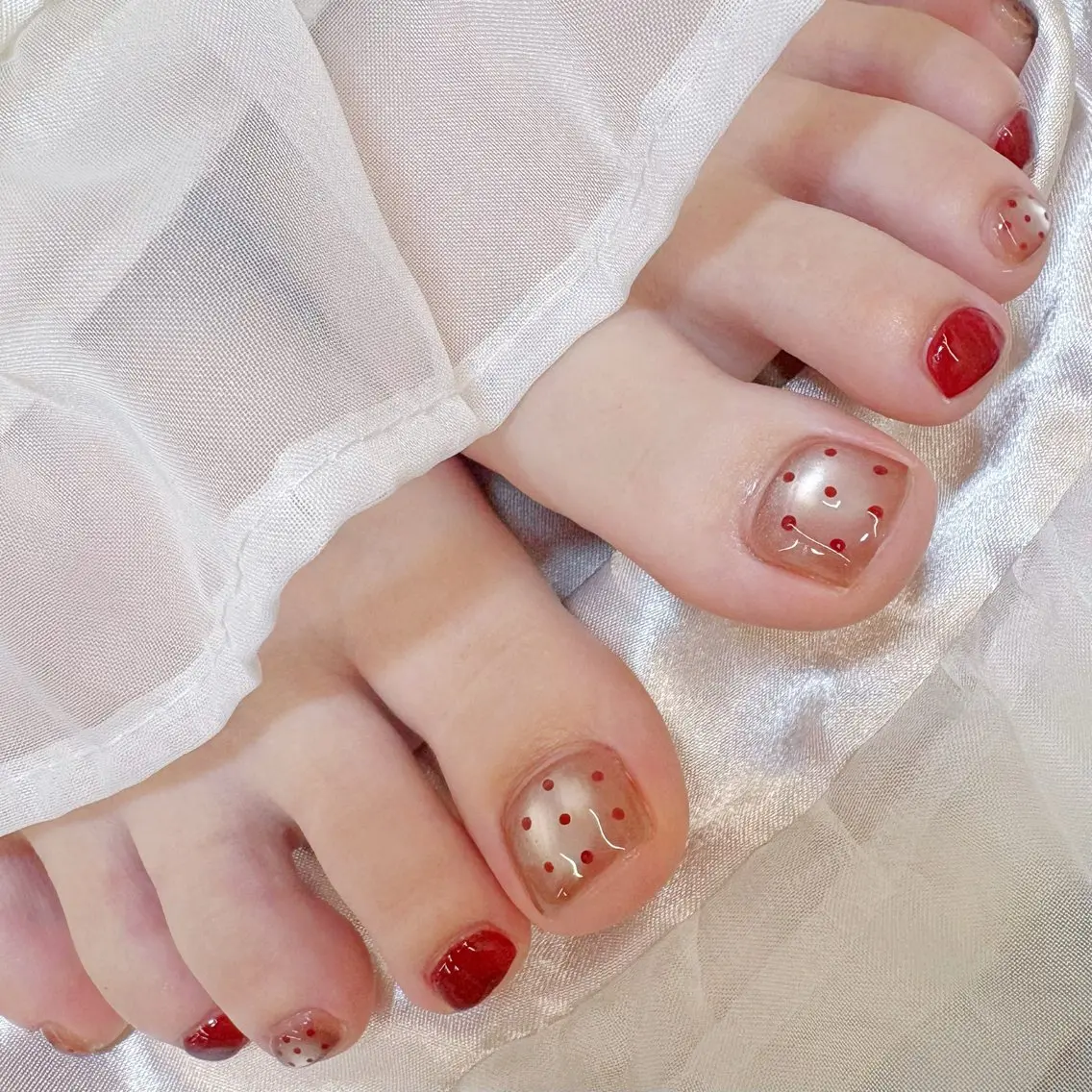 ネイル フットネイル 持ち込み Ayu ‪ꕤ︎︎｡°⋆のネイルデザイン