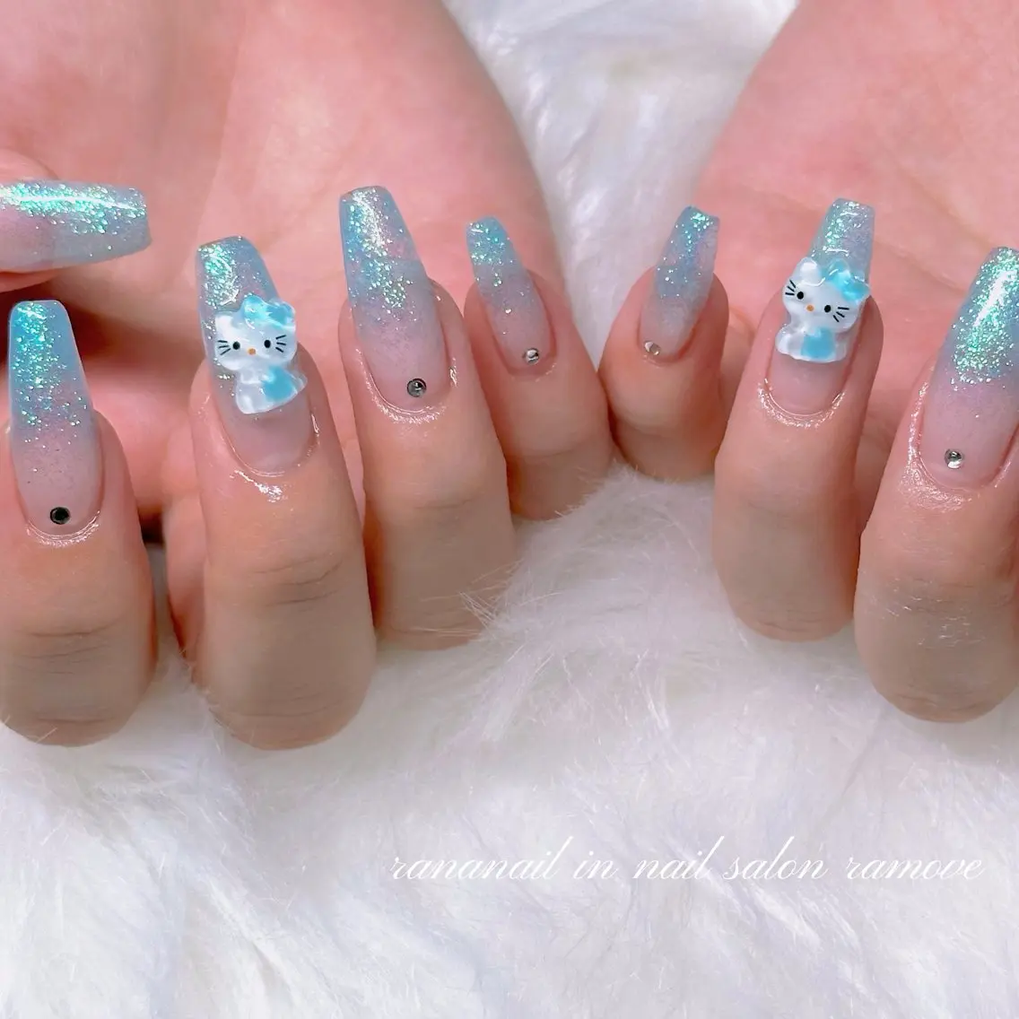 ハンド💅♡ジェルチップ長さ出し10本＋ワンカラーorラメグラデーション【オフ有】《パラジェル変更可能》ご新規様オフ無料の写真