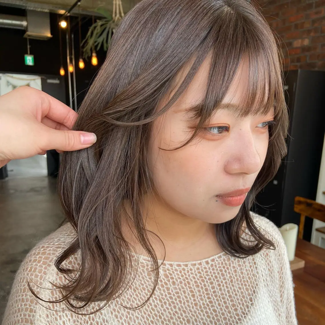 ミディアム カラー カット ヘアカラー トリートメント 透け感カラー/ momo🦕のヘアスタイル
