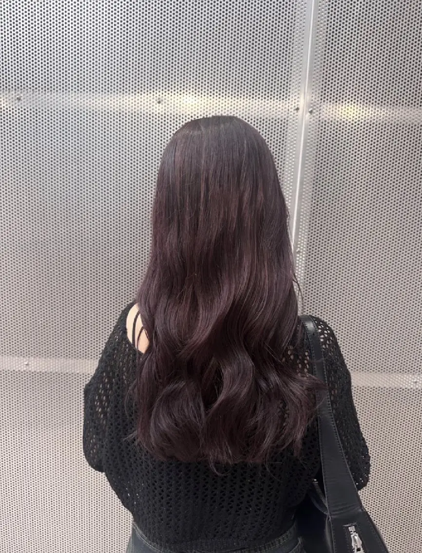 セミロング カラー 吉岡 翔太のヘアスタイル