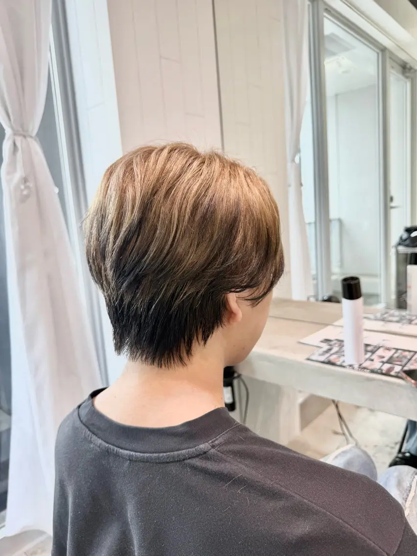 ショート メンズ カット ヘアカラー ·̩͙꒰ঌ miku 𓂃 𓈒𓏸 ໒꒱のヘアスタイル