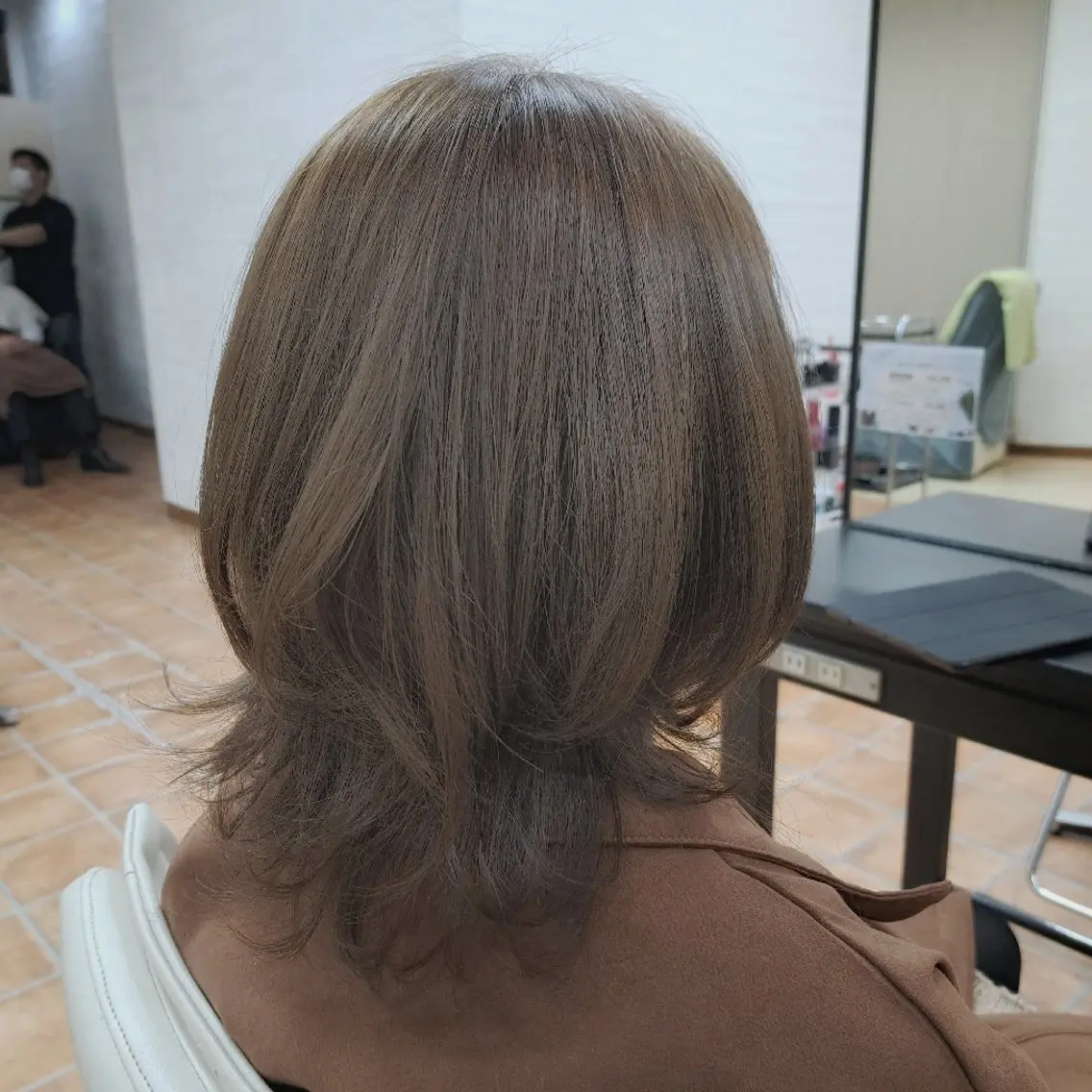 ミディアム カラー 髪質改善 トリートメント 💜𝑳𝑼𝑵𝑨 🌻母良田愛美🌻のヘアスタイル