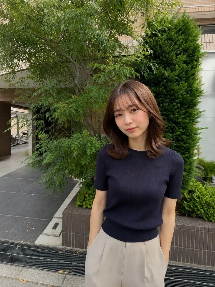 レディース限定カラー【ミディアムヘアー】(お洒落染め・白髪染め・根本染め・ブリーチ無し)注意事項必ずお読みください！⚠️の写真