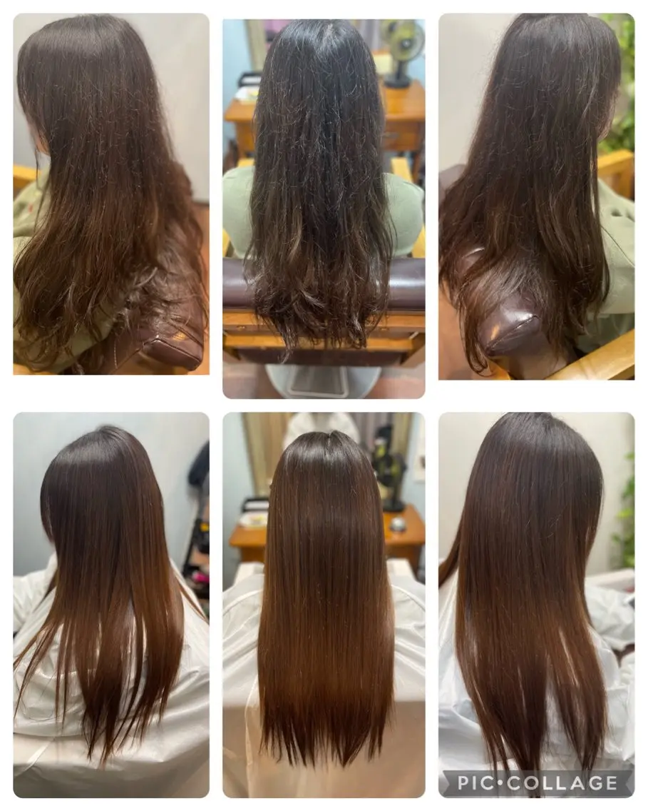 ロング くせ毛 縮毛矯正 Bibide- Babide艶髪のヘアスタイル