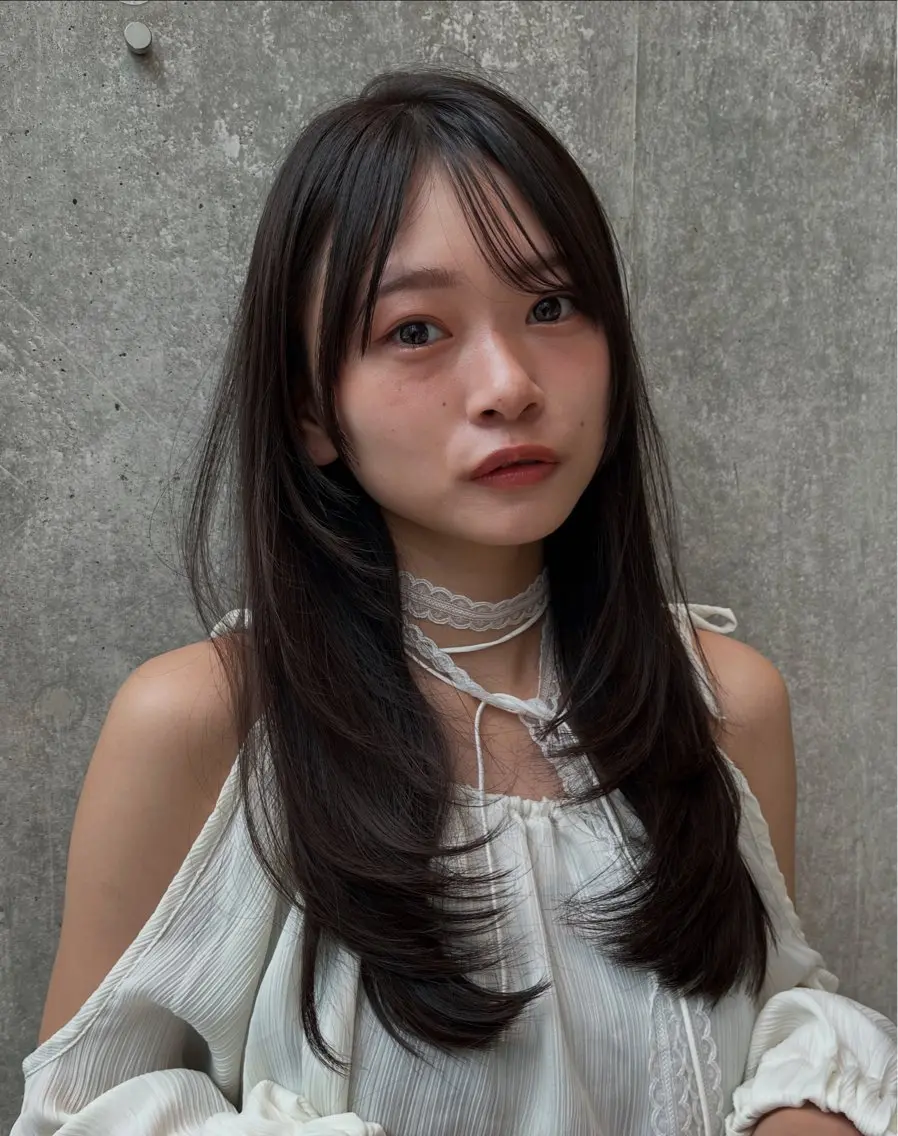 ロング レイヤーカット ヘアカラー トリートメント 鈴木夏季 お悩み相談/自由が丘のヘアスタイル