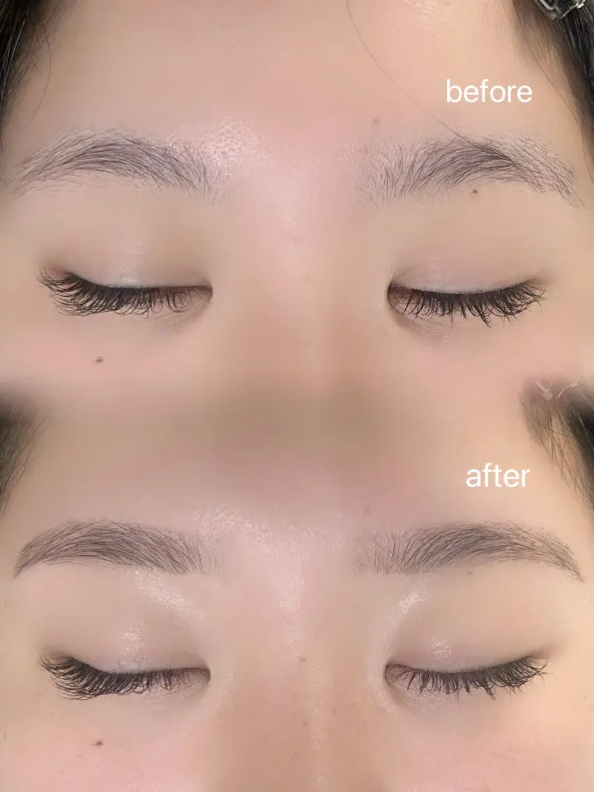 【アイブロウ🪷垢抜けアーチ眉】眉毛ワックスメイク仕上げあり🐚の写真