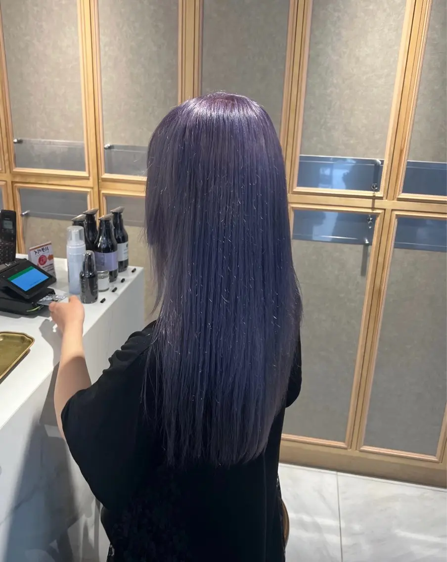 ロング ヘアカラー トリートメント ヘッドスパ ブリーチ/ブラウン 🤎MIREのヘアスタイル