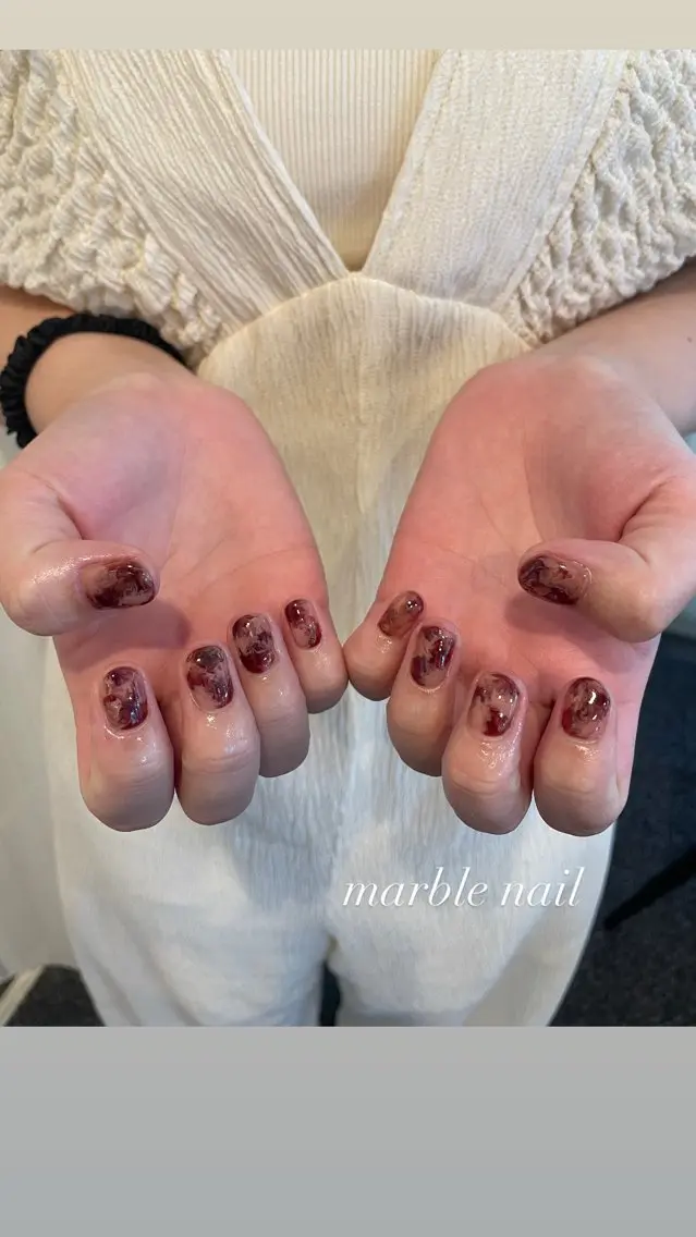 ネイル ブラウン MASHU /サヤnail♡のネイルデザイン