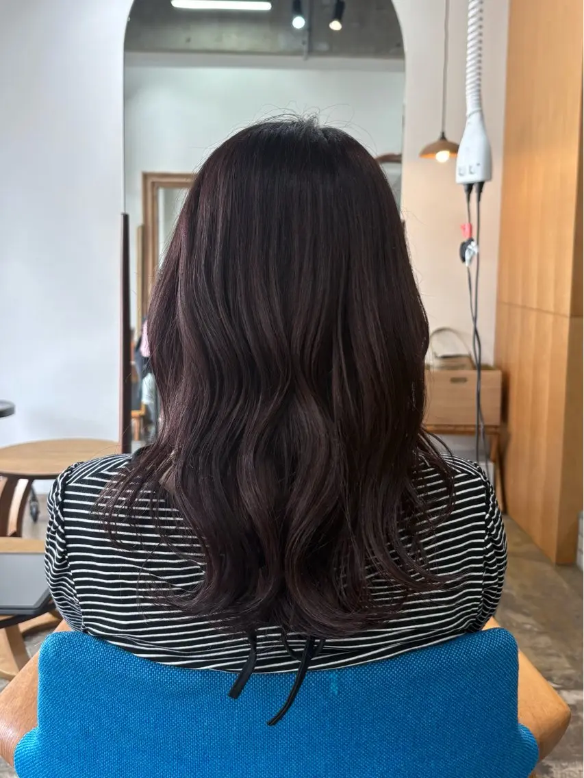 セミロング カット ヘアカラー 樽川 紗月のヘアスタイル