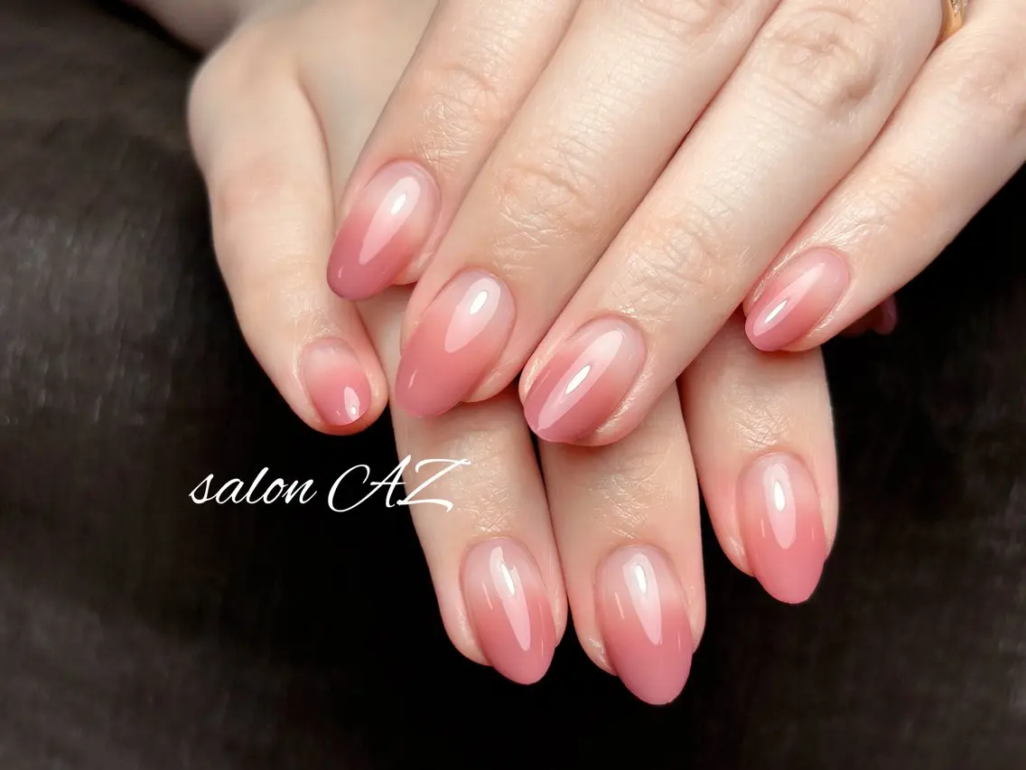 ネイル 長さ出し フットネイル フレンチネイル ジェルネイル マグネットネイル salon AZのネイルデザイン
