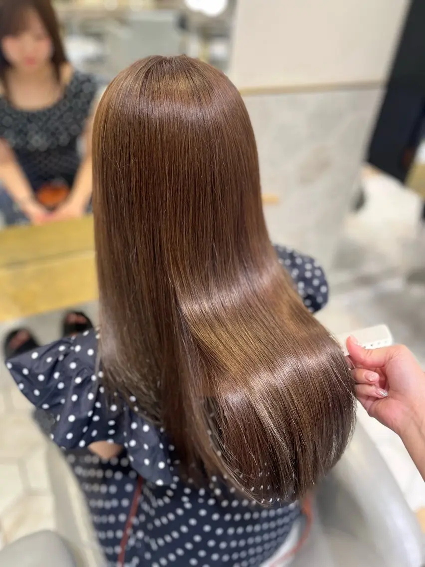 ロング トリートメント トリートメント 栄/透明感ツヤカラー /Kahoのヘアスタイル