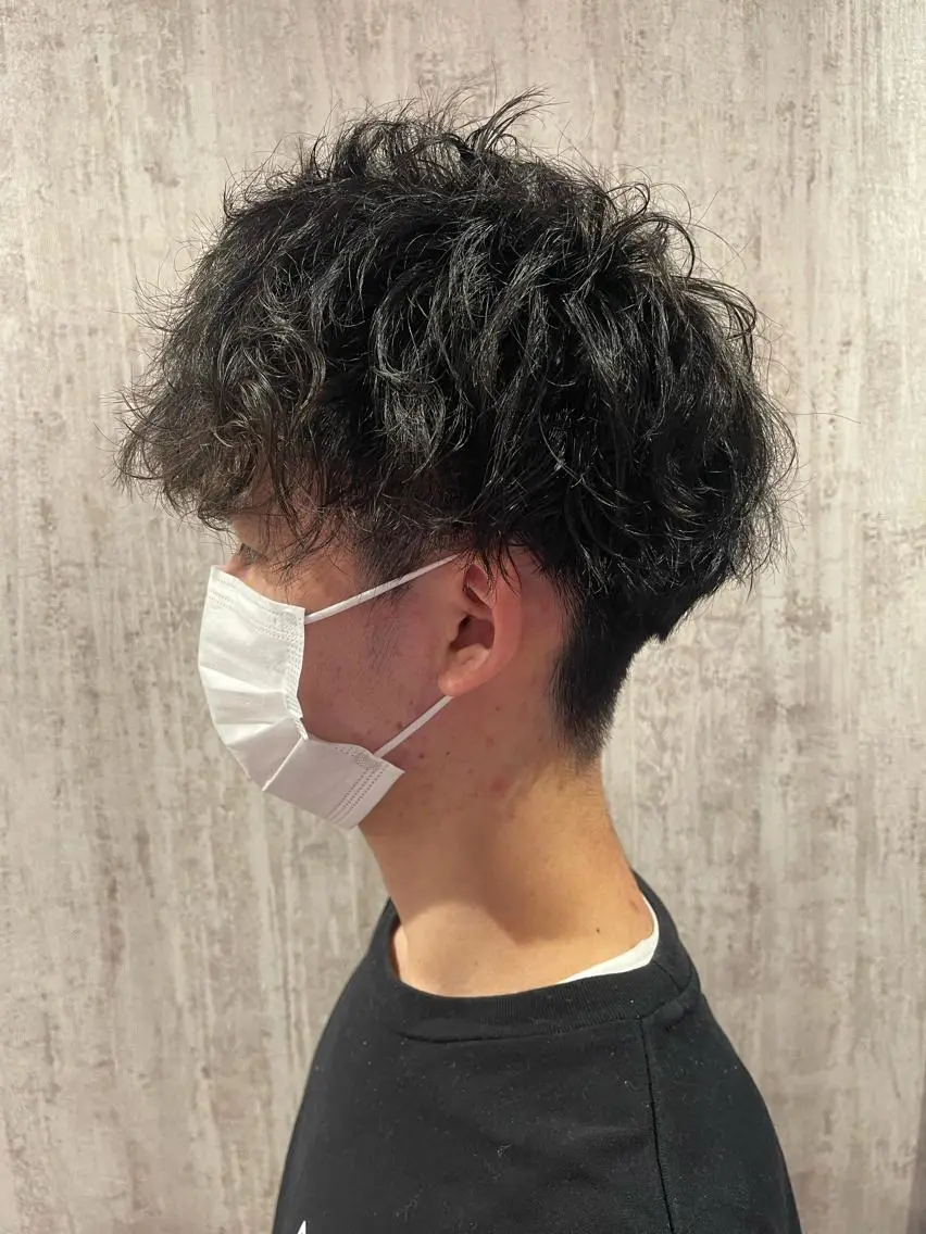 メンズカット+ニュアンスパーマの写真