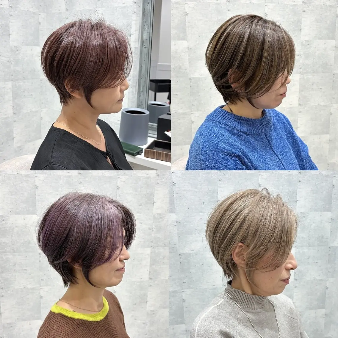 カット＋白髪ぼかしハイライト＋トリートメントの写真