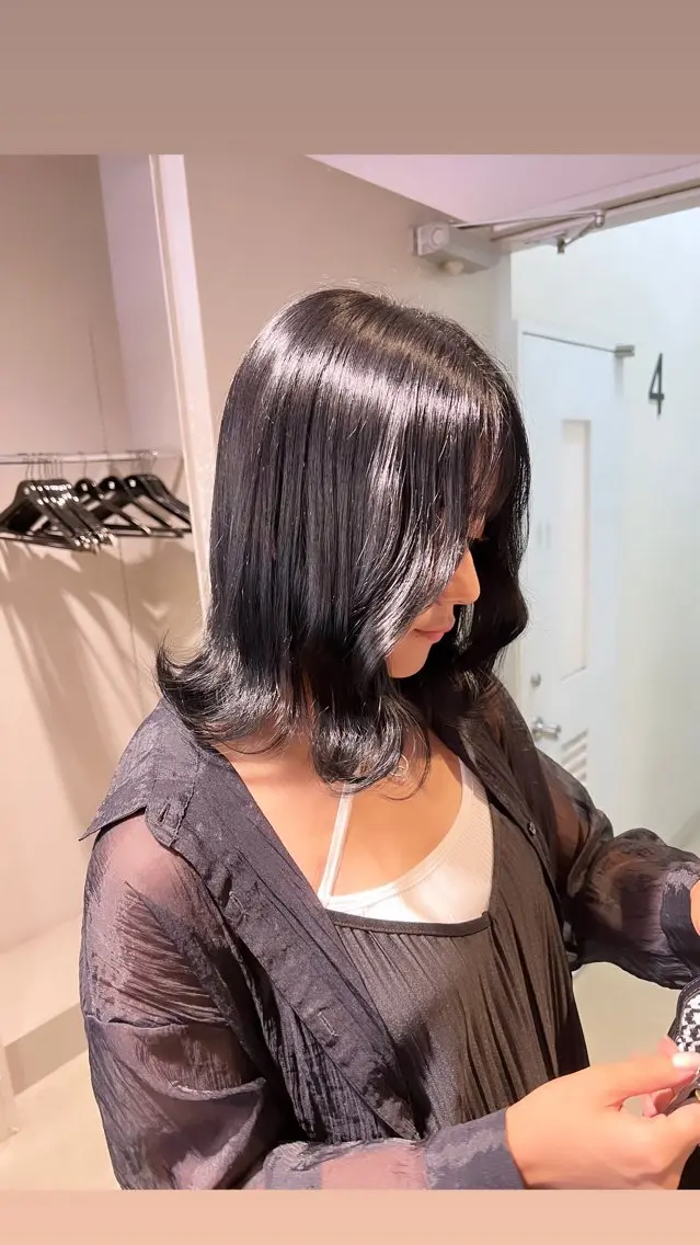 ミディアム カラー パーマ ヘアアレンジ メンズ 上品＆韓国風 🥀海心🥀のヘアスタイル