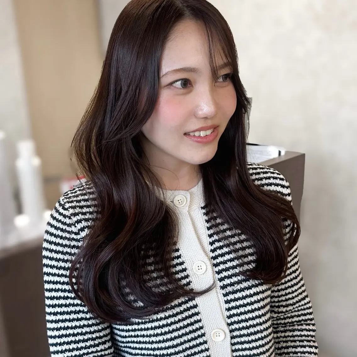 ロング カラー ブラウンカラー ラベンダーカラー 韓国風ヘア レイヤーカット ヘアカラー トリートメント レイヤー/高橋 みく /池下/千種のヘアスタイル