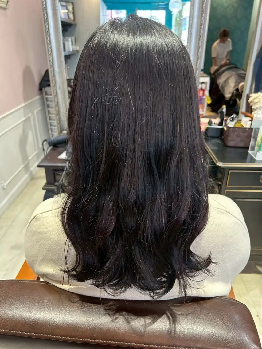カラー 透明感カラー yuzuna♩のヘアスタイル