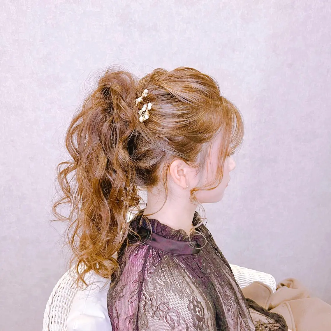 ヘアアレンジ ヘアセット Feather MAIのマツエク・マツパデザイン