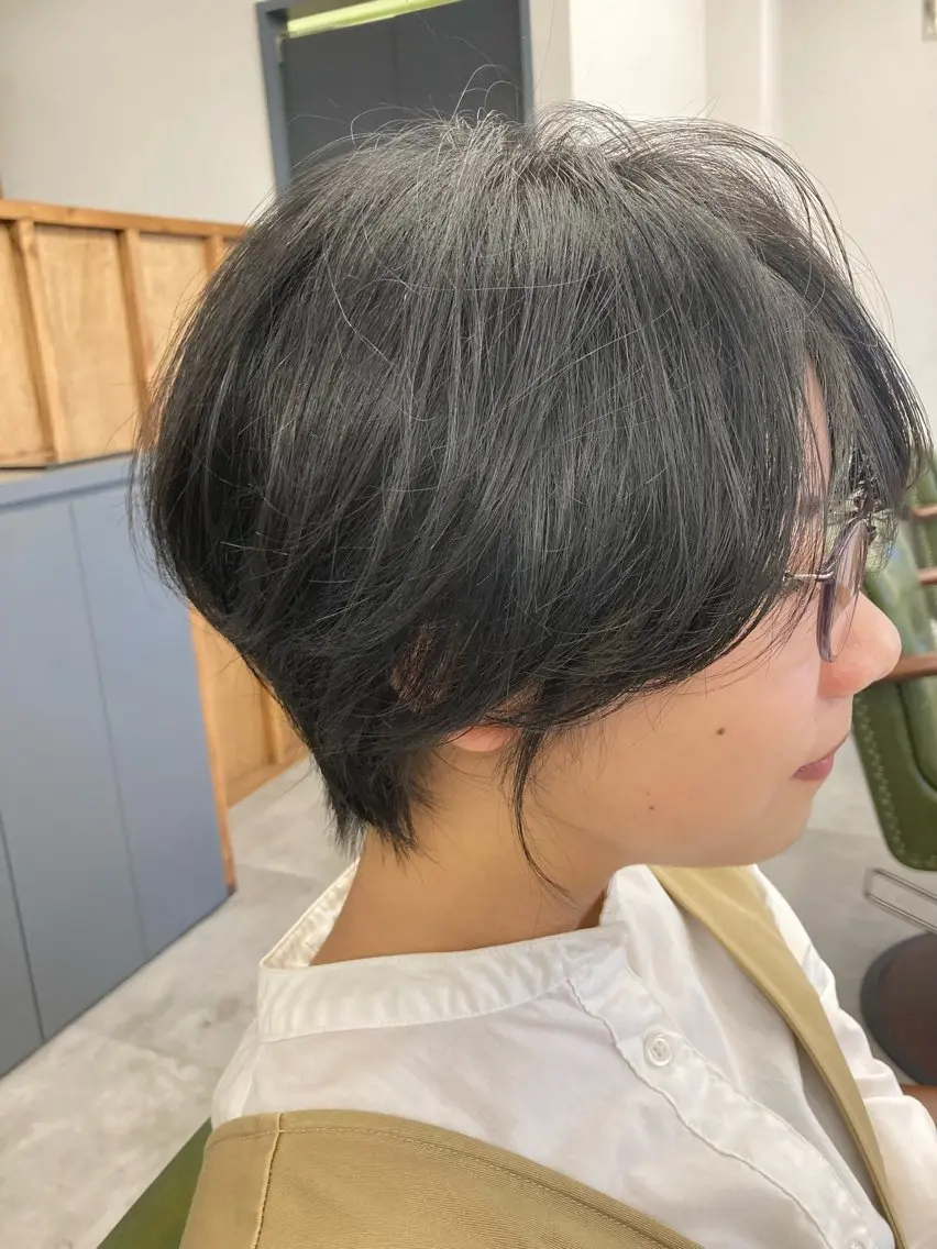 ショート くびれヘア ショートヘア カット トリートメント SHAFT Ieiriのヘアスタイル