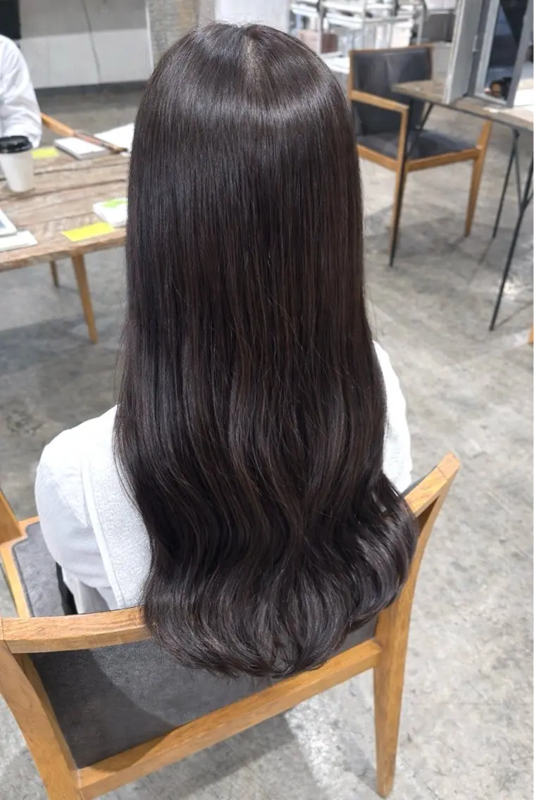 ロング カラー ブリーチ ブラウンカラー ショコラブラウン 透明感カラー ダークブラウン 🌼ブリーチ/個性派 ヘアセットMei🌼のヘアスタイル