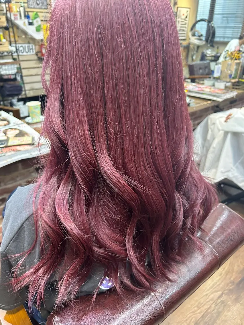 ロング カラー ブリーチ トリートメント ヘアカラー トリートメント 🌴 NALUスタイ リストおKIKU🏄のヘアスタイル