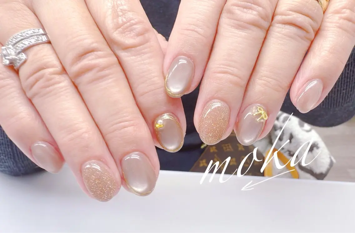 ネイル ハンドネイル ハンドケア 胡蝶蘭レディースサロ ンNailMOKAのネイルデザイン