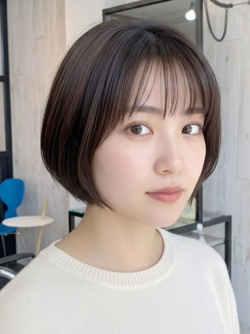 ショート ショートボブ ボブレイヤー ハンサムショート ボブ ハッシュカット パーマ・レイヤー 髪質改善・TANIのヘアスタイル