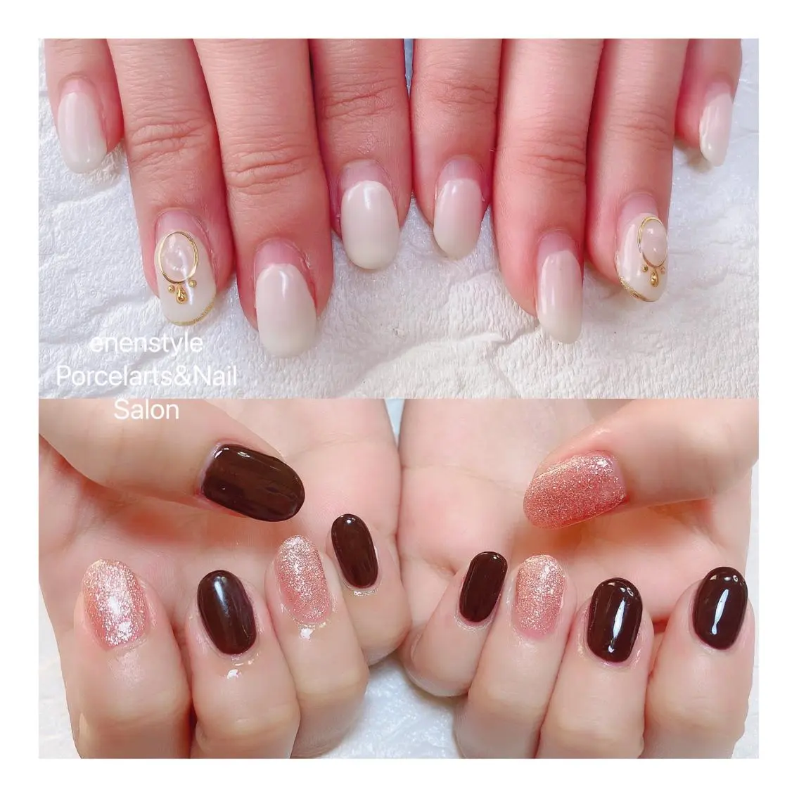 ミディアム ネイル 🐾enen style 🐾のネイルデザイン