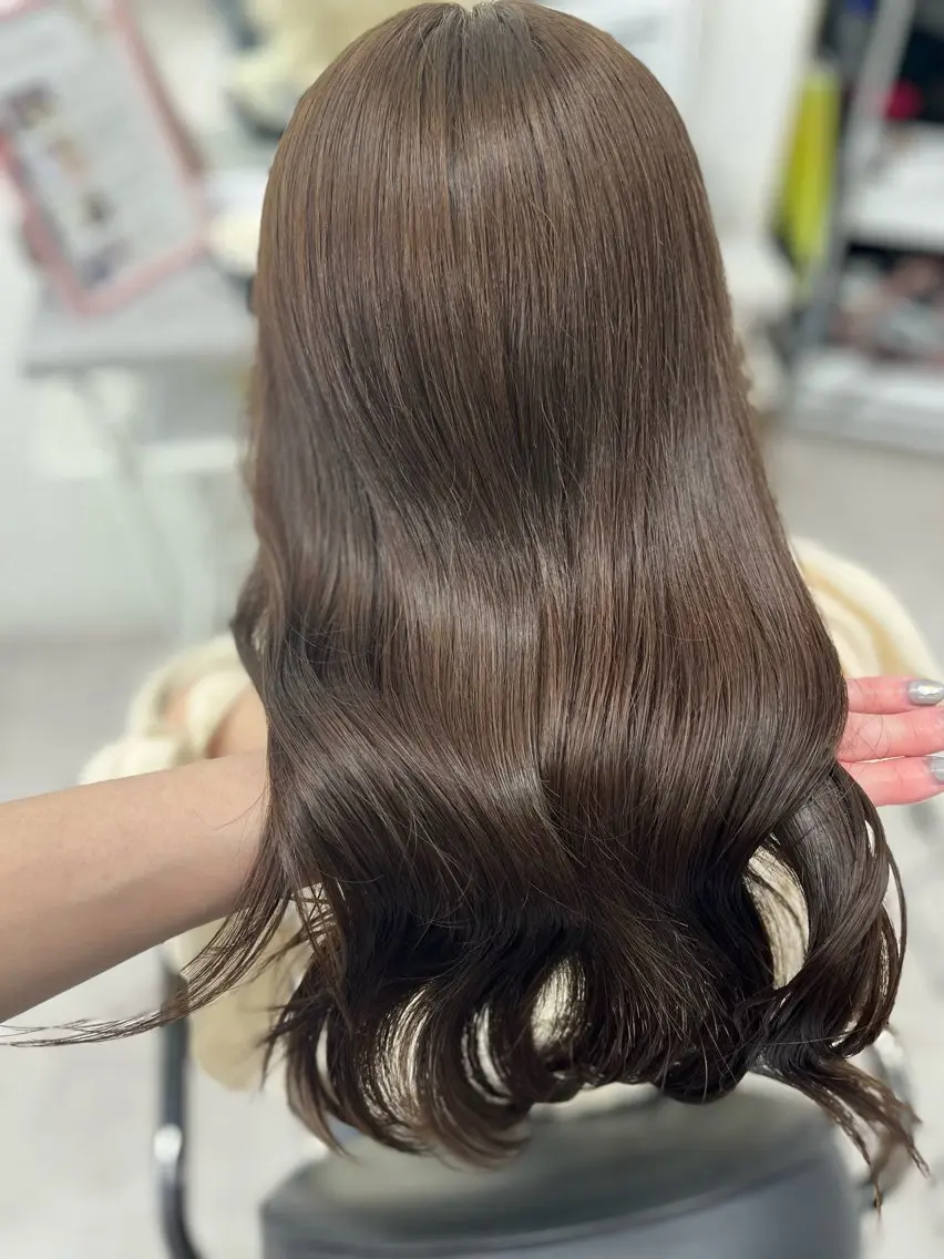 ロング カラー ブリーチ ダブルカラー ブリーチなしカラー ヘアカラー トリートメント 🫧ぷる艶カラー🫧 Yuubi🦩のヘアスタイル