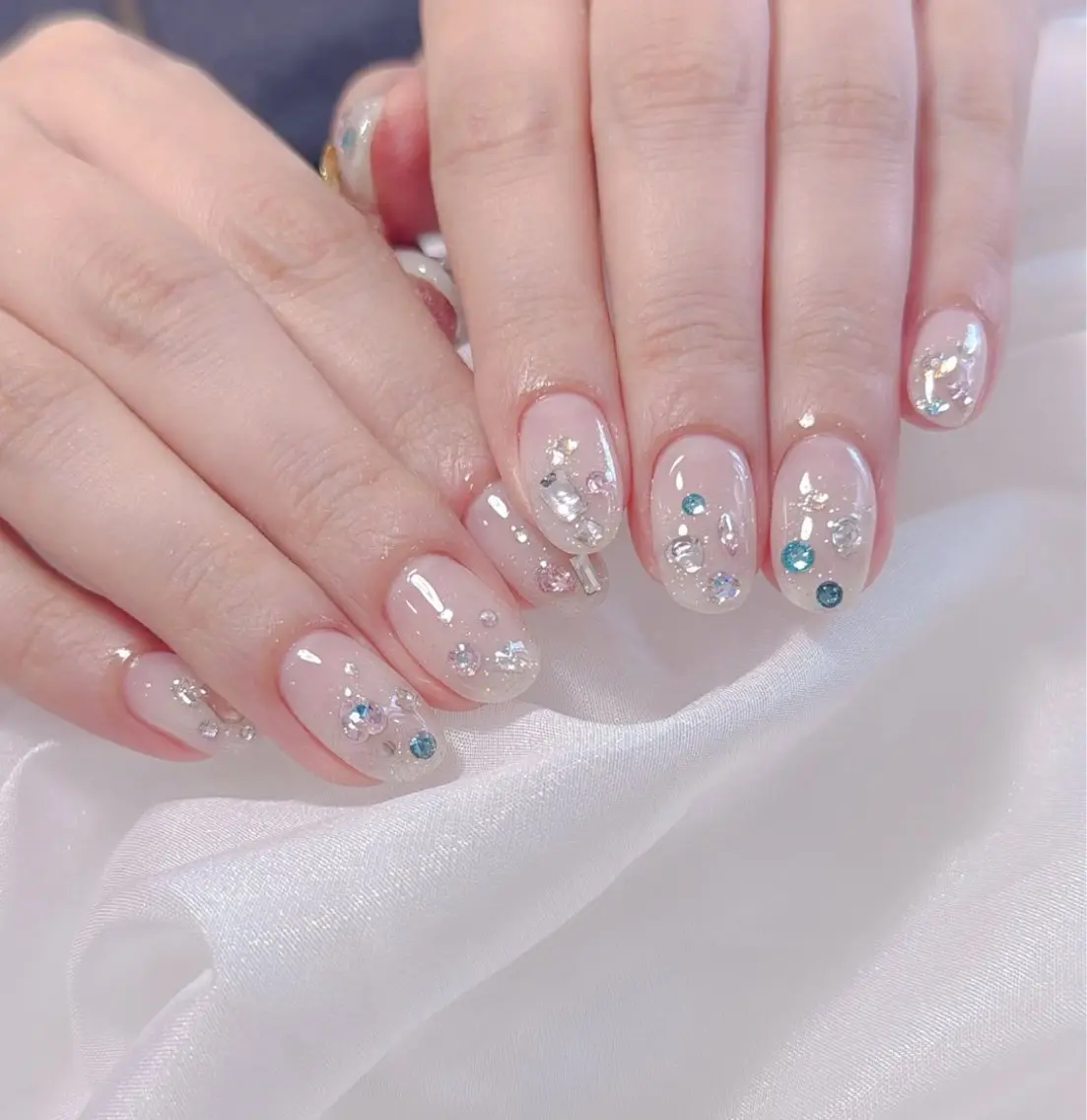 ネイル アートネイル フラワーネイル フレンチネイル ジェルネイル グラデーション ハンドネイル Ryu Nail NekoChanのネイルデザイン