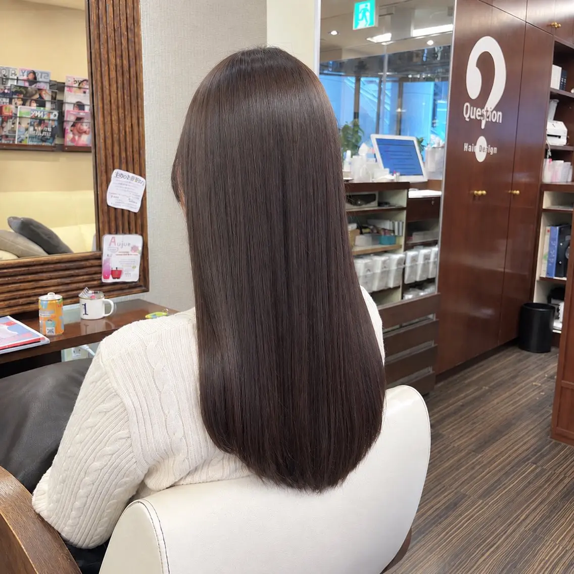 ロング 縮毛矯正 トリートメント 西形 梨瑚のヘアスタイル