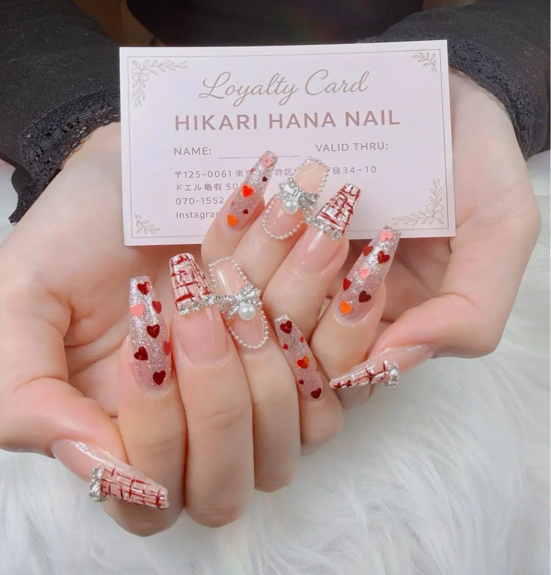 ネイル チークネイル フレンチネイル グラデーション キラキラネイル 韓国ネイル HIKARIHANA NAILのネイルデザイン