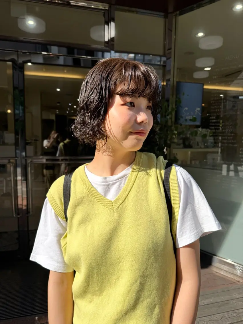 ショート パーマ ニュアンスパーマ Seeknext // Rukaのヘアスタイル