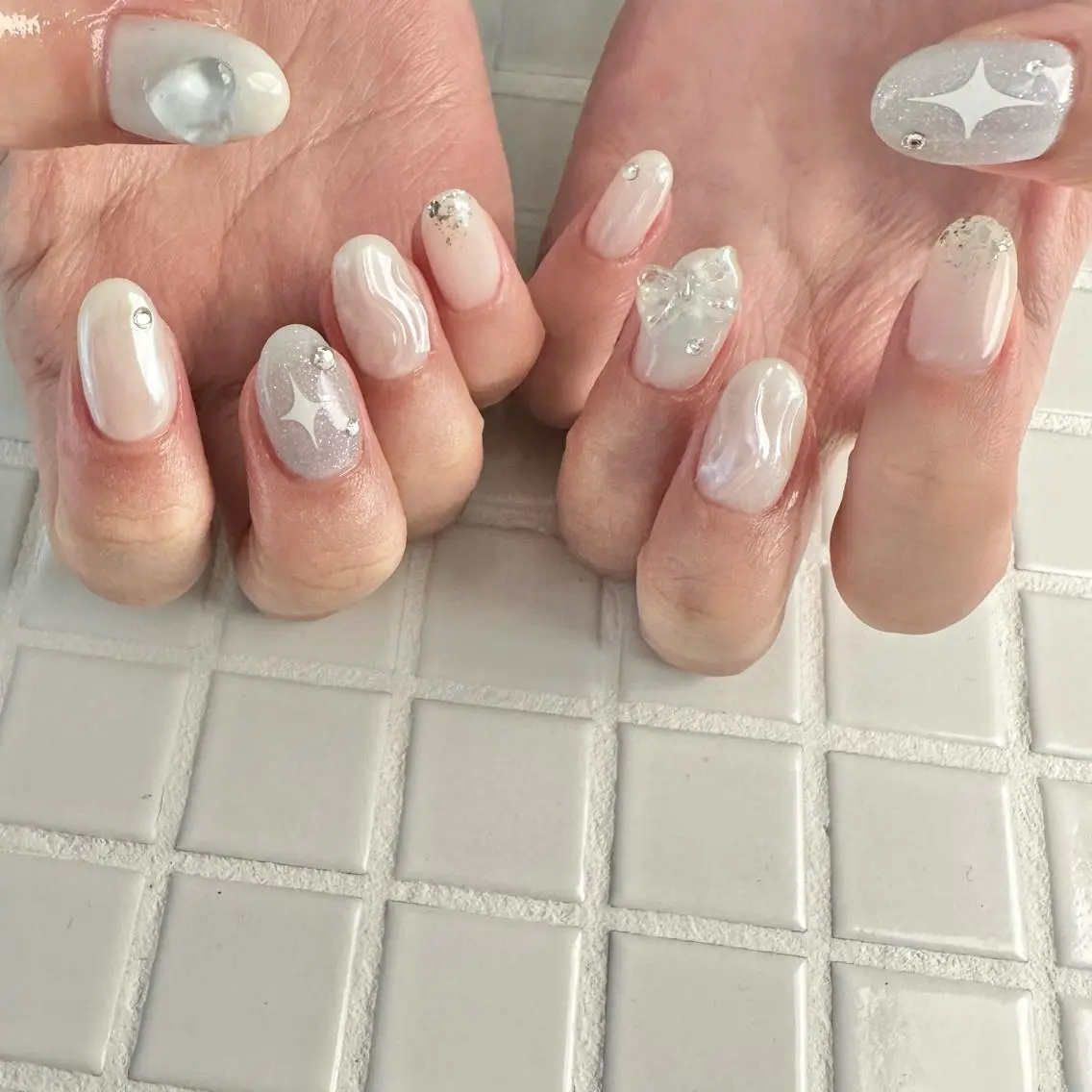 パーマ ハンドネイル Nail lily 🍒渋谷.表参道のネイルデザイン