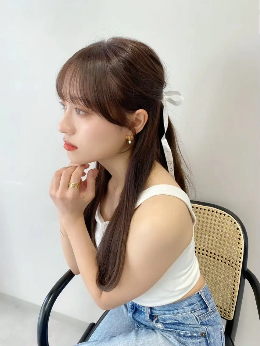 艶カラーsora🐰 カラーモデル募集🩵のヘアスタイル