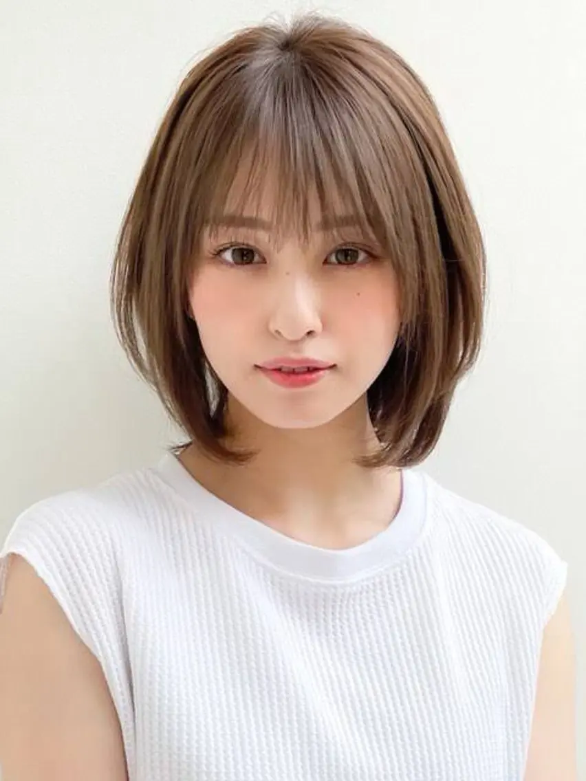 ミディアム ボブ レイヤーカット IMAI SHINGOのヘアスタイル