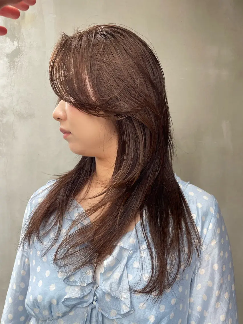 ロング 長島 舞のヘアスタイル