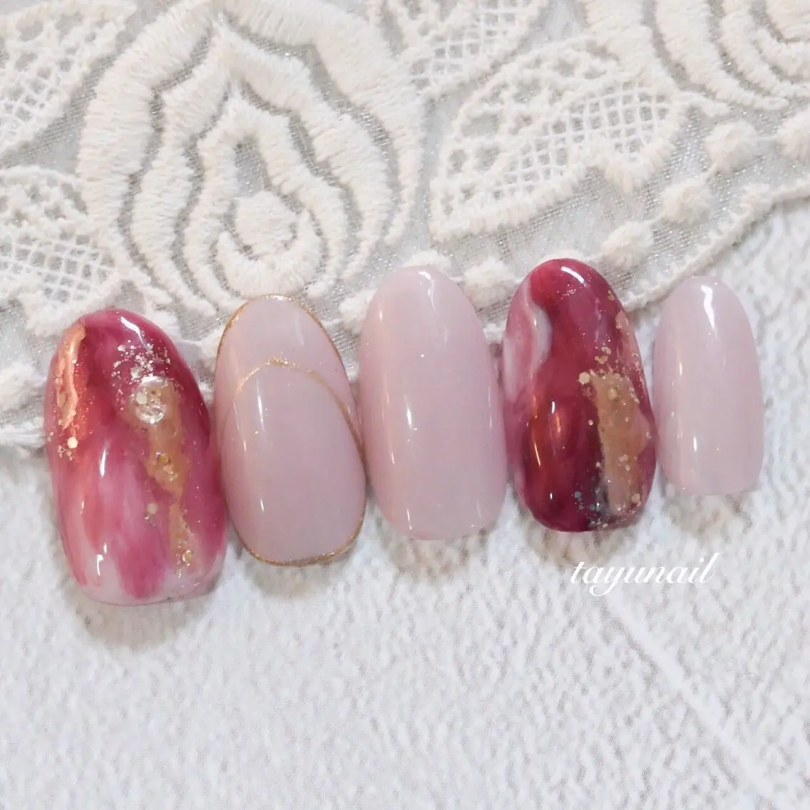 ネイル アートネイル ジェルネイル パラジェル ネイルサロン 【たゆnail】のネイルデザイン