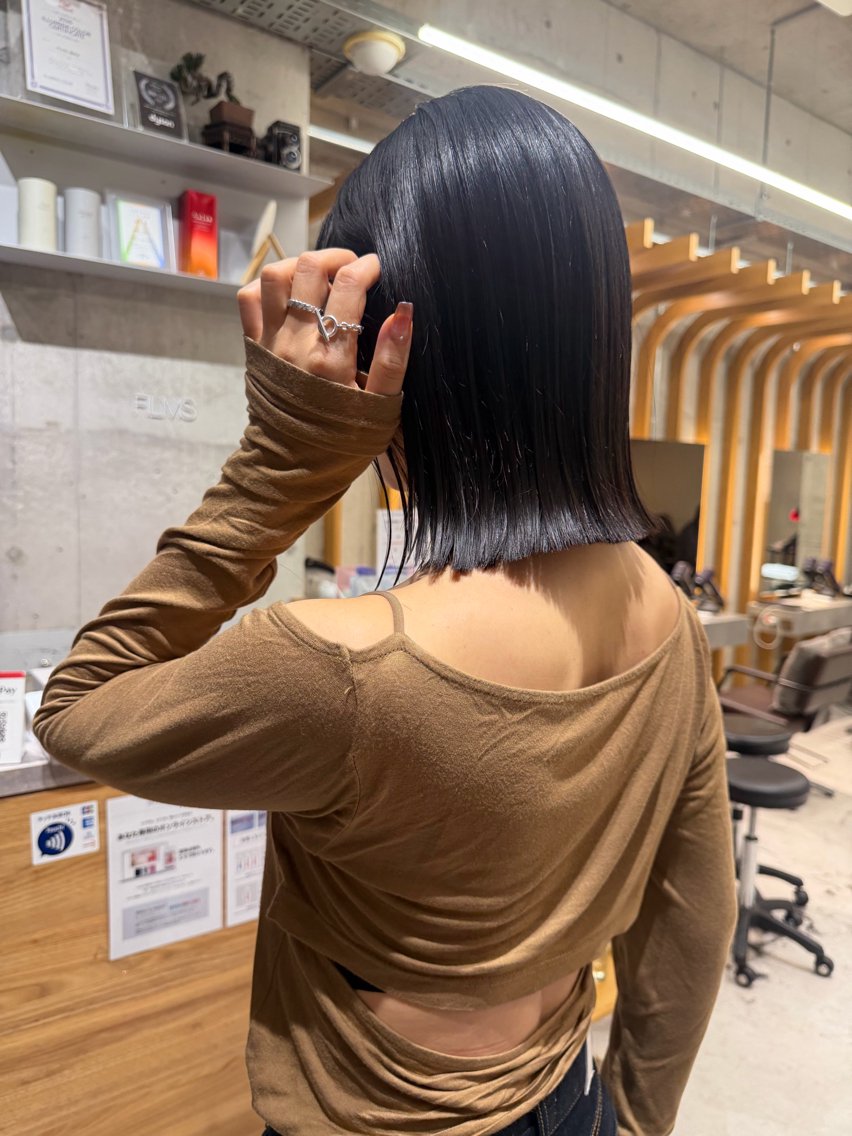 ミディアム 似合わせカット トリートメント カット 縮毛矯正×ボブ🥣 オイカワ レイのヘアスタイル